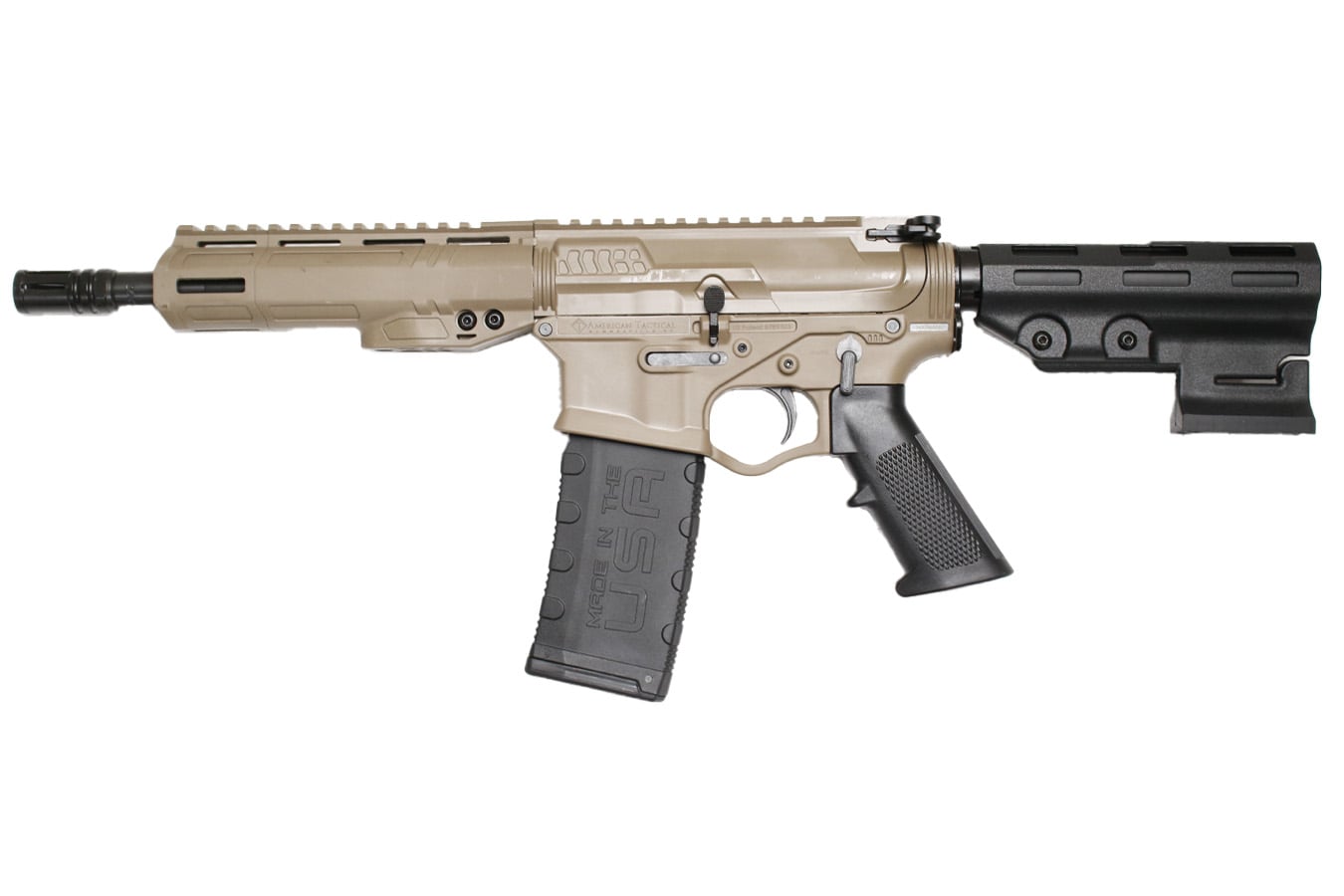 AMERICAN TACTICAL Alpha Maxx 300 Blackout Semi-Auto Pistol with FDE Finish and 30 Round Magazine